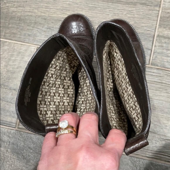 Brown Tory Burch Corey boots sz 8 - Picture 7 of 7